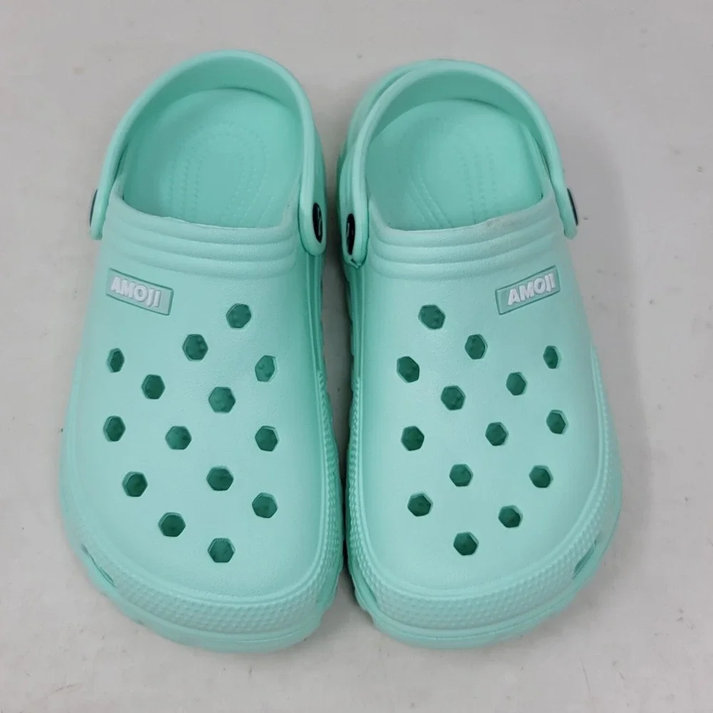 Amoji Kids Garden Clogs Blue Casual Shoes Size 13.5